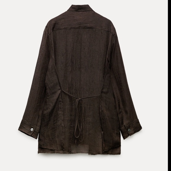 Structured multi positional shirt Zara Woman collection, adjustable - Picture 6 of 11